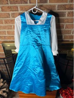 KIDS GIRLS SZ 14/16 DISNEY PRINCESS BELLE COSTUME RIGHT SHOULDER HAS A RIP