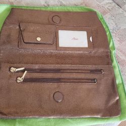 NWOT Abas clutch  bronze color