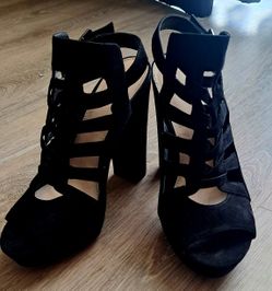 Bar III Women's Black Size 8 M Platform Pump High Heel