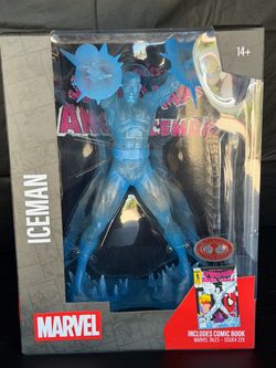 ICEMAN McFarlane 7” Figure Platinum Edition includes comic book
