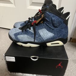 WORN ONCE JORDAN 6 DENIM SIZE 10