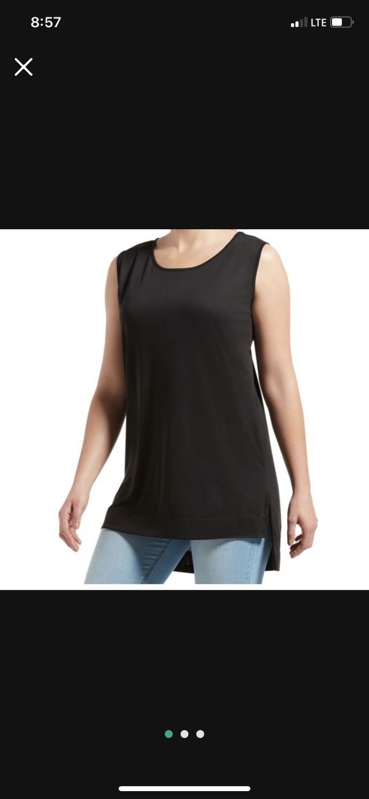 Joseph’s Ribkoff Designer Hi-Low Hem Sleeveless Tunic