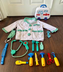 Toys-Melissa and Doug Doctor Deluxe Role Play Costume Set