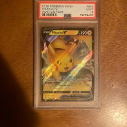Pikachu V #043 Mint Grade 9