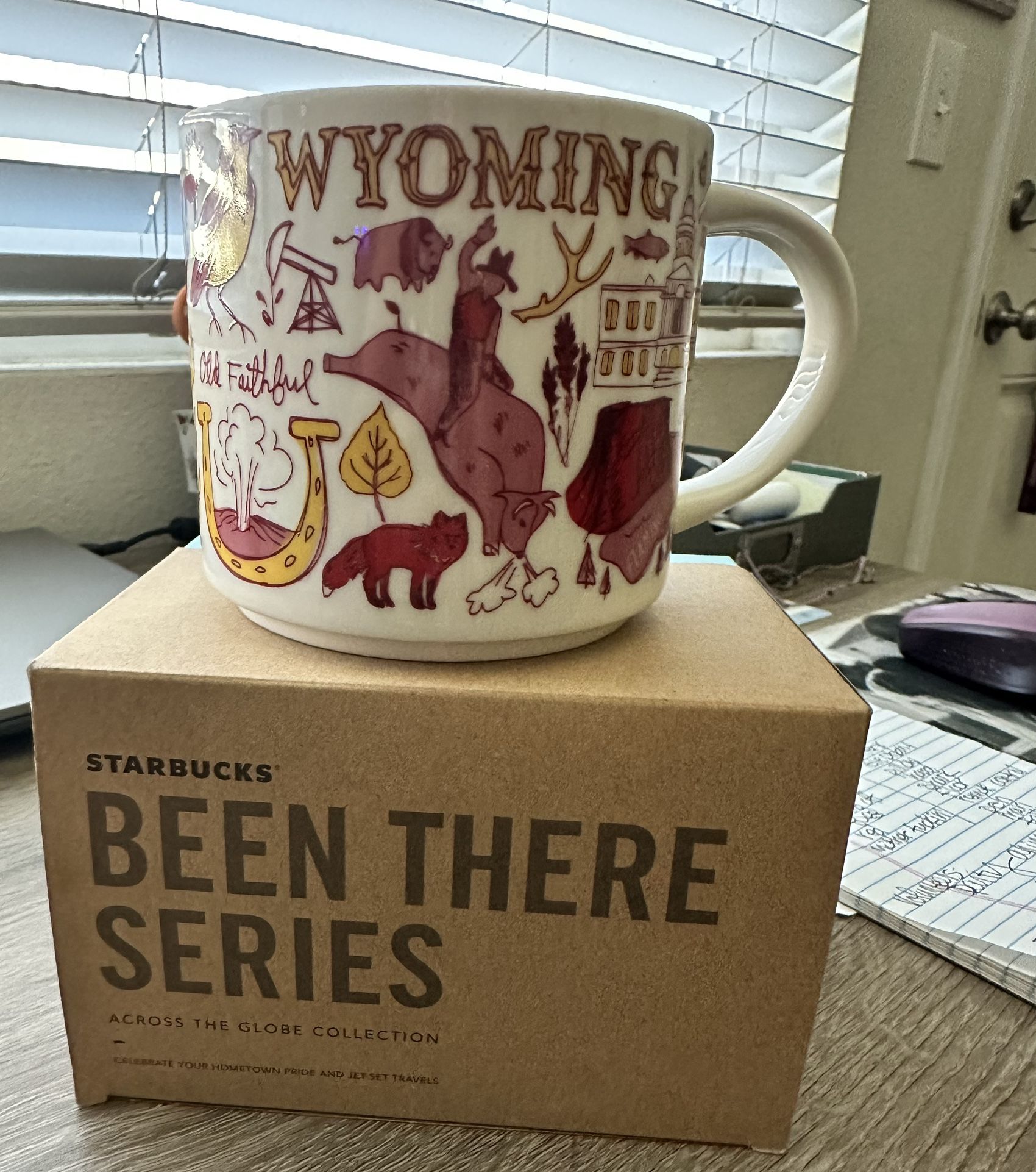 WYOMING STARBUCKS Mug Been There Series, 14 oz, NEW