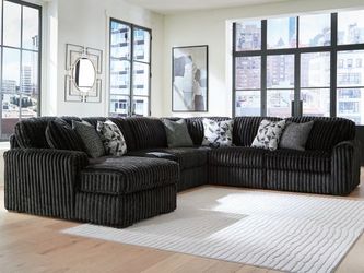 Brand New Ashley Midnight Madness Sectional Set