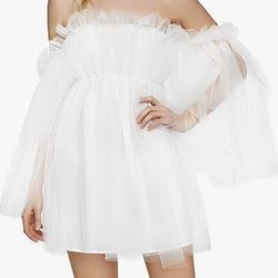 White Tulle Dress Size XXL