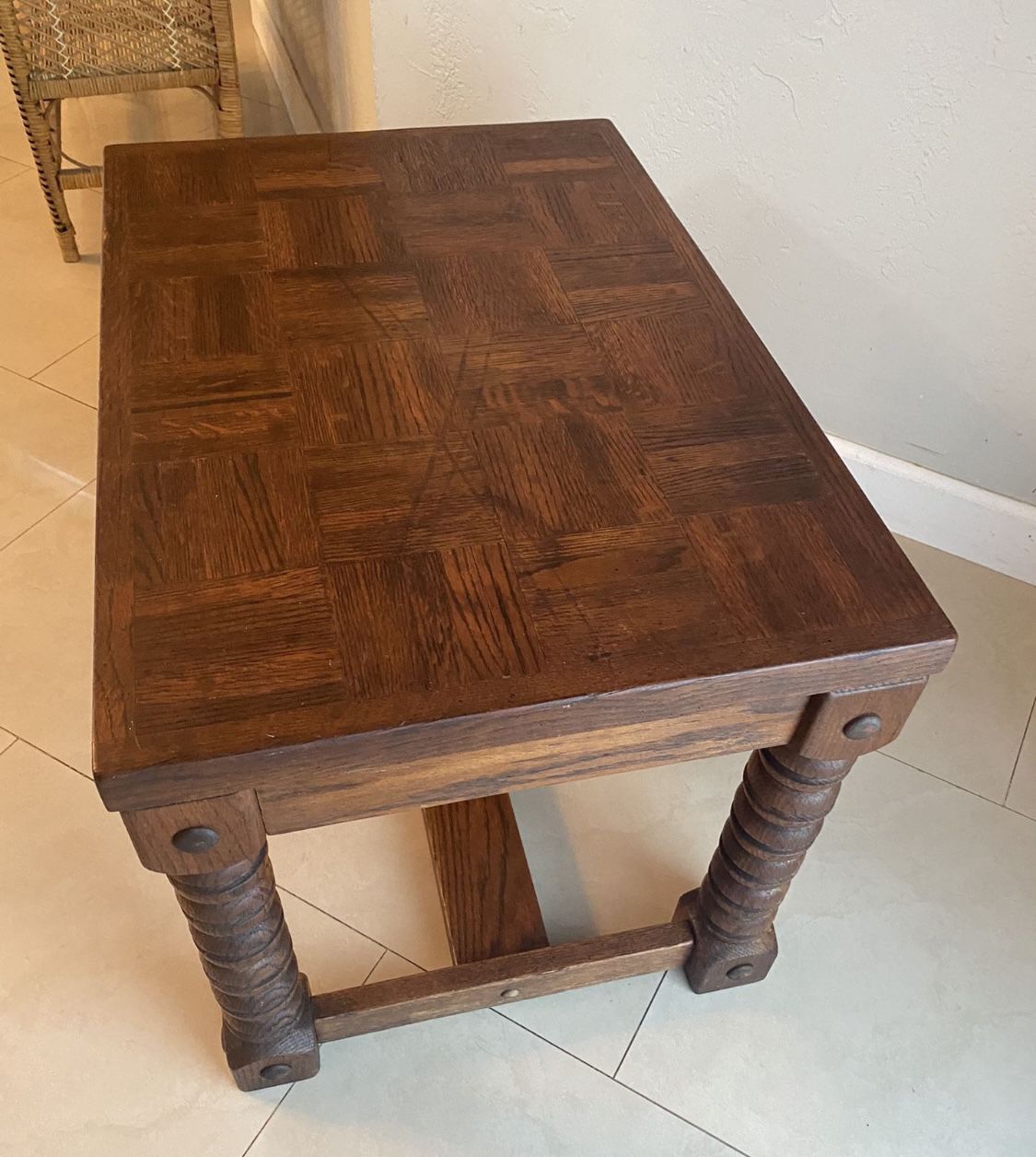 MidCentury Wood End Accent Table