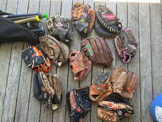 (6) baseball gloves $15-40