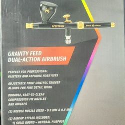 Black Widow Dual Action Airbrush. 3mm -5mm