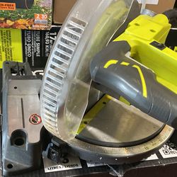 Ryobi 10” miter saw missing bag and locking screws $50