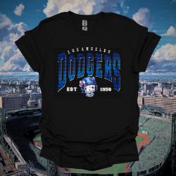 Hello Kitty Night Dodgers, Crewnecks, Sweaters, Custom Shirts, T-shirts Graphic Apparel