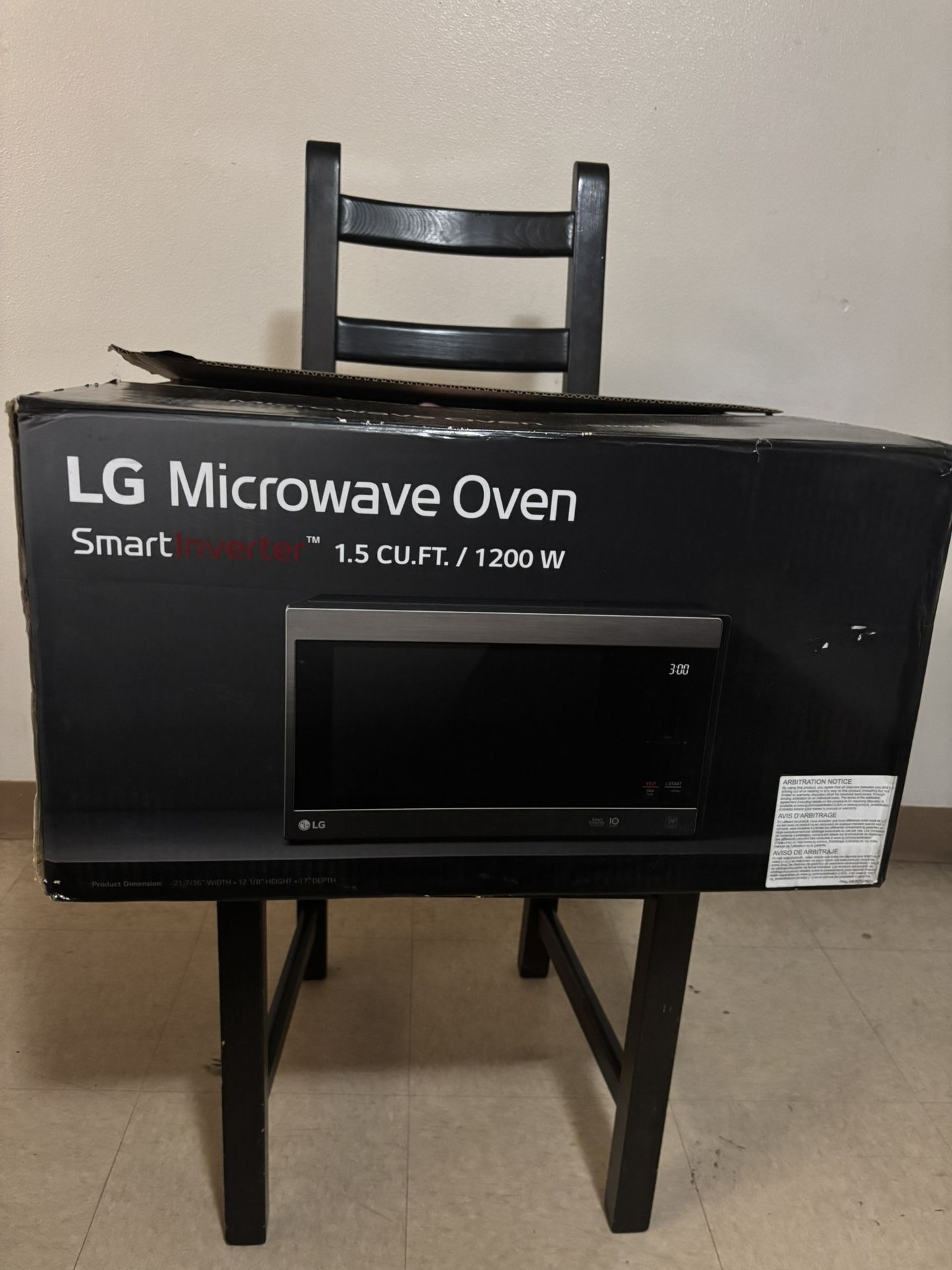 LG Smart Inverter Countertop Microwave Oven 1200w