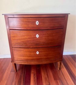 Vintage MCM Bow Front Credenza Chest of Drawers Dresser