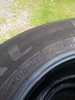 Truck tires. Take offs