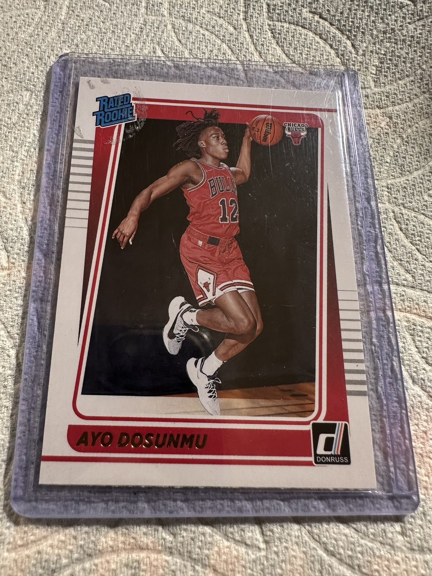 2021-22 Donruss Rated Rookie Ayo Dosunmu Chicago Bulls