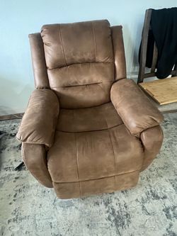 Leather Power Recliner Chair