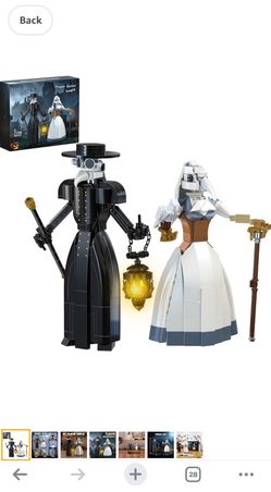 The Plague Doctor Building Blocks Set, Collectible Decoration Building Block Toy, Present for Friends and Fans, Creative Christmas Halloween Birthday 
