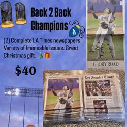 🎄 2025 Dodgers World Series LA Times Newspaper 