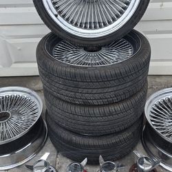 20" Spoke Rims With Tires