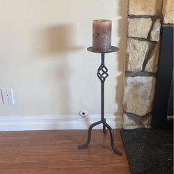 Iron Candle Holder