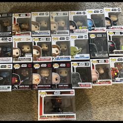 Exclusive Star Wars Funko Pop Lot Multiple Exclusives w/ Boxes Bundle