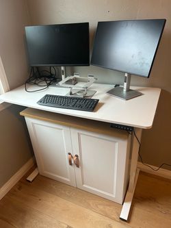 Complete desk setup.