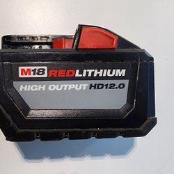 Milwaukee m18 12ah Lithium Battery Pack