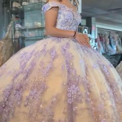 Lavender quinceanera dress S/M 