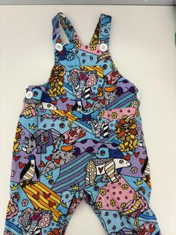 San Diego Zoo Wildlife Alliance multi-coloured cotton overalls