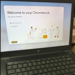 Hp Laptop Touchscreen Chromebook 14" Working Great Chrome Os, Not A Windows Laptop, Charger  Included