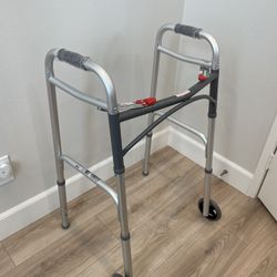 Drive Medical Folding Walker with Wheels