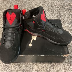 Nike Air Jordan True Flight Black Infrared 23 Size 7Y W/Box 