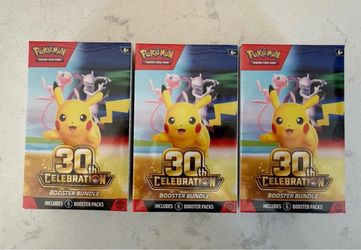 Pokemon 30th Anniversary TCG Booster Bundles