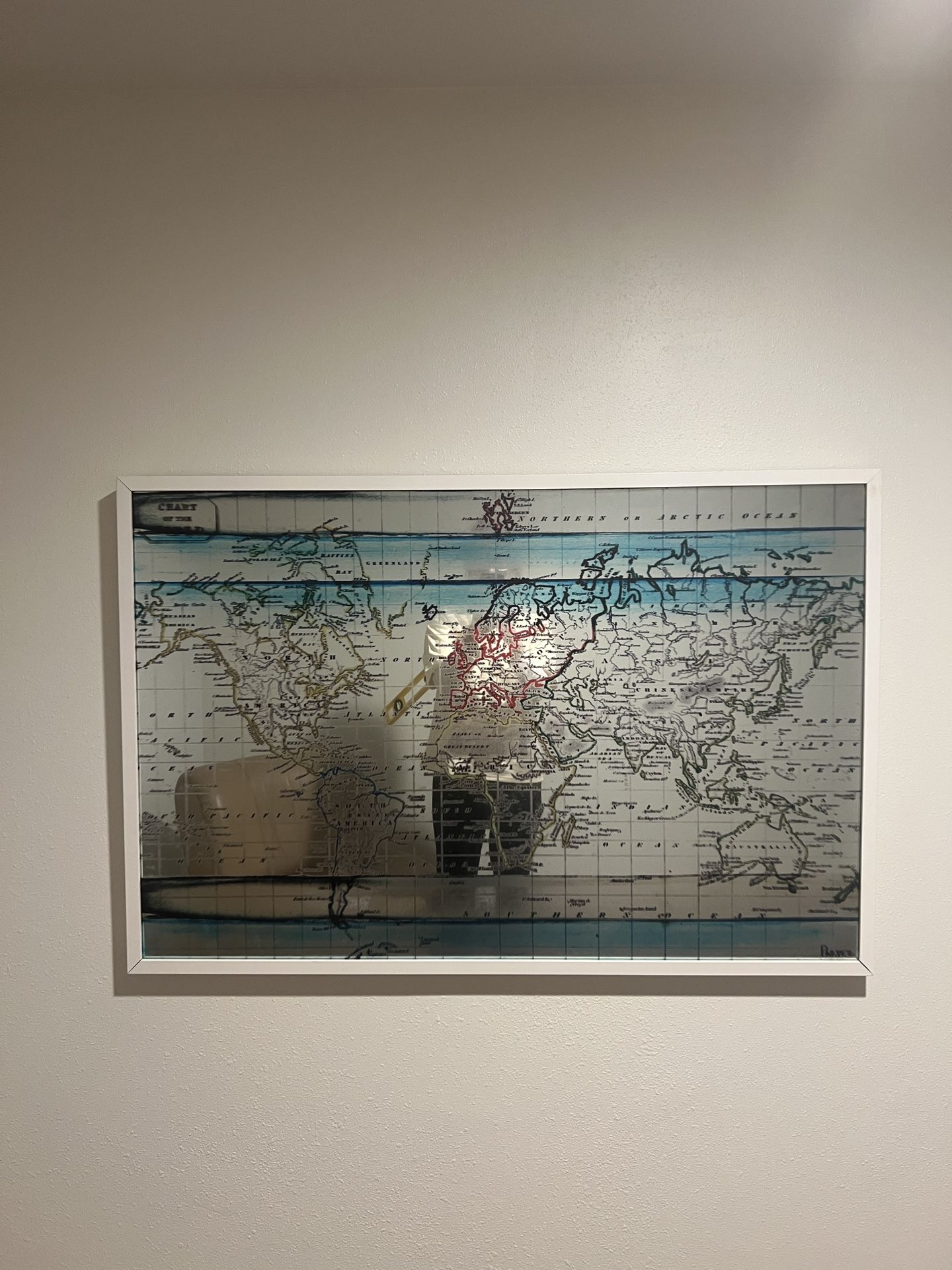 Mirror World Map Art
