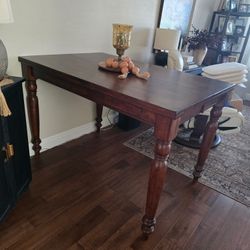 World Market Expandable Table & Pier 1 Chairs 