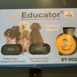 Mini Educator ET-302 1/2 Mile Remote TWO Dog Training Collars