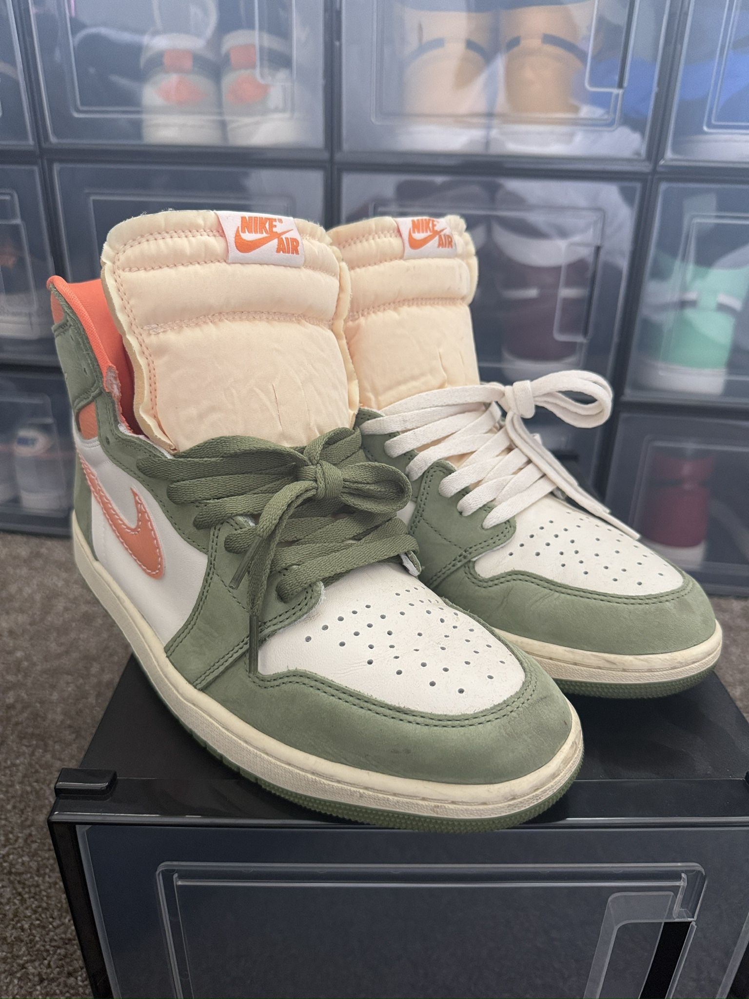 Authentic Jordan Retro 1 OG Craft Celadon