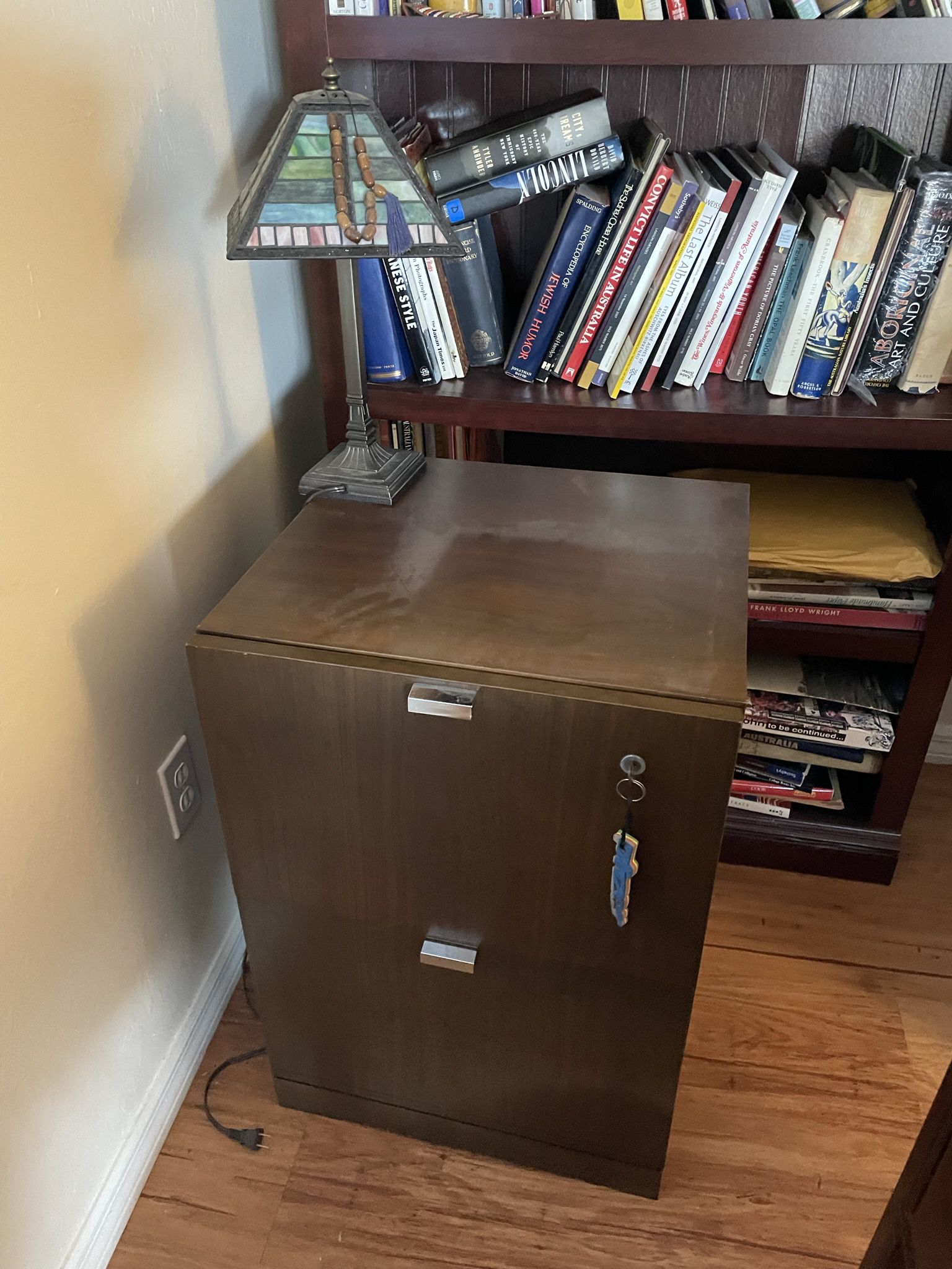 Wood 2 Drawer File Cabinet
