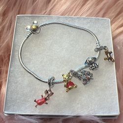 Winnie The Pooh Pandora Bracelet With 5 Charms 