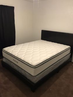 Brand new mattress box spring and bed frame