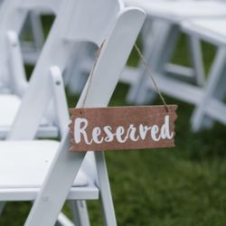 Wooden Reserved Signs