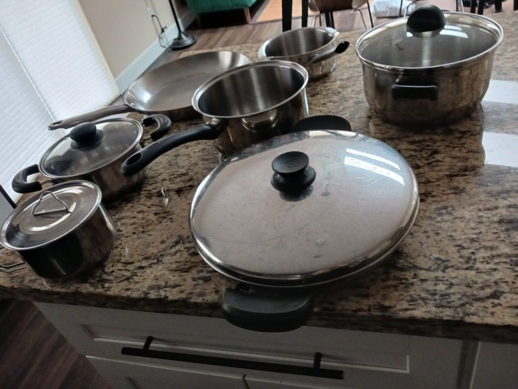 7 Stainless Steel Pots & Pans