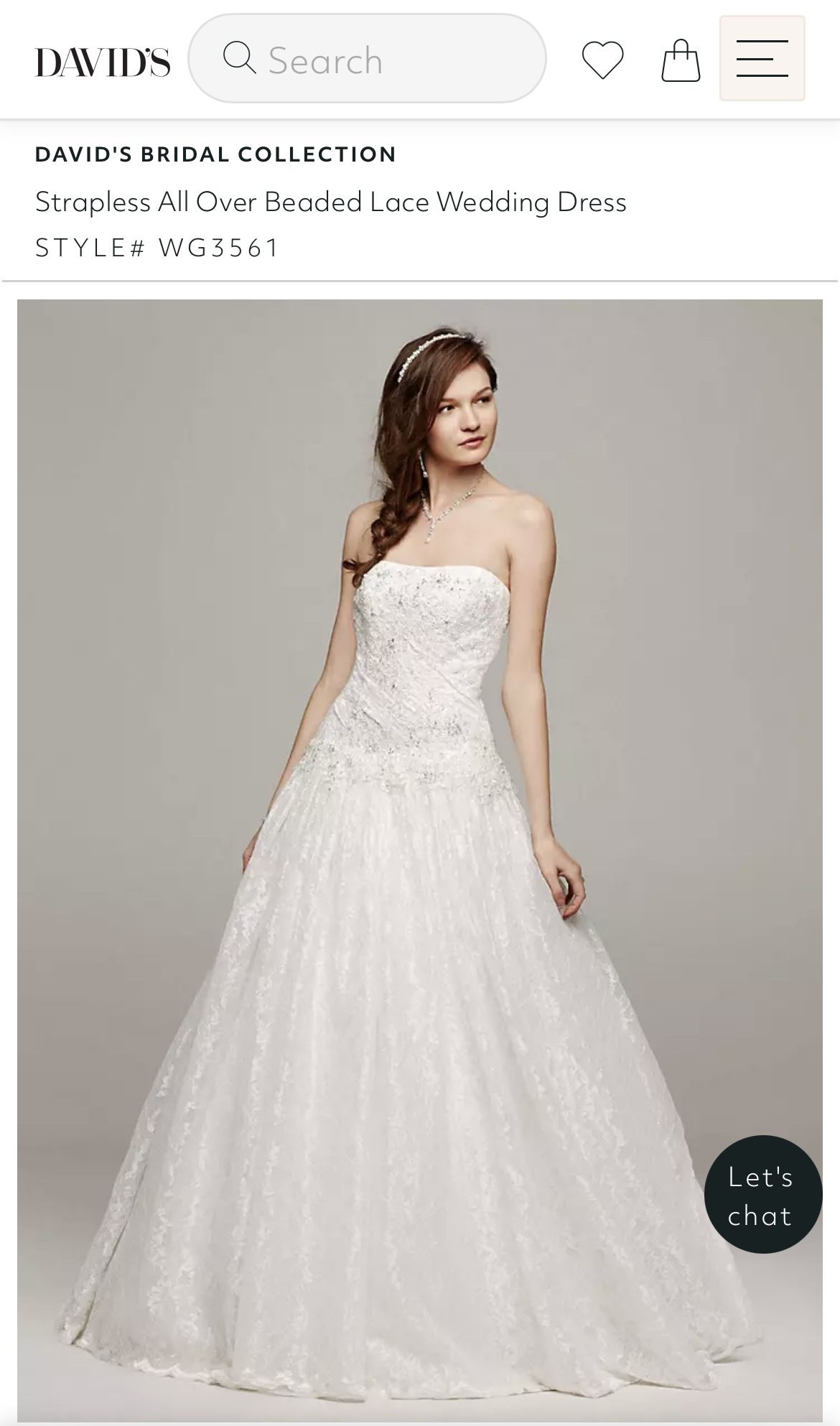 White David’s Bridal Dress