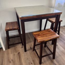 Bar Height Table With 4 Stools