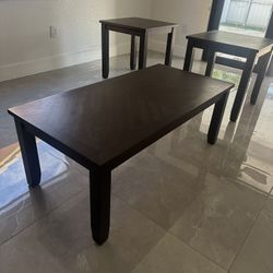 Coffee Table And 2 End Tables 