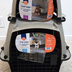 🐾 NEW Top Paw Pet Crates (19” & 24”) – Never Used