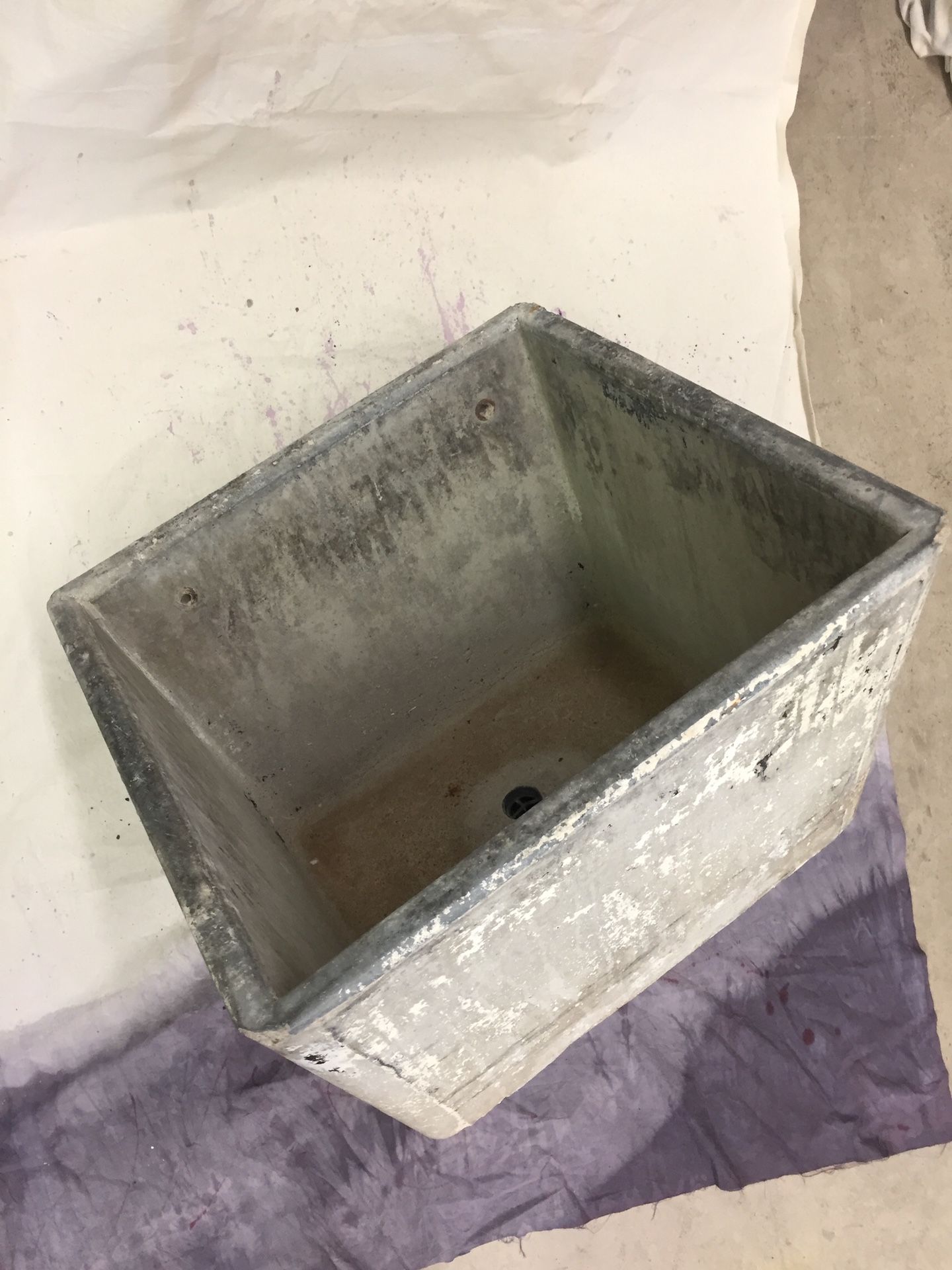 Concrete SINK - Kitchen Farm Utility Laundry Vintage Antique - (Torrey Pines)
