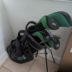 Golf Clubs + Bag