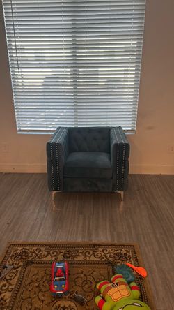 Blue armchair